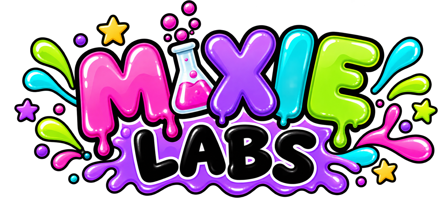Mixie Labs colorful slime logo